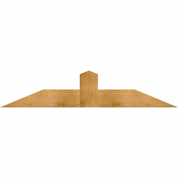Ekena Millwork Portland Rough Sawn Timber Gable Bracket, Western Red Cedar, 60"W x 12"H x 6"D x 6"F, 5/12 Pitch GBW060X12X0606POR00RWR - main